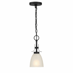 Minka Lavery Kaitlen 1 Light Pendant / Semi Flush - Coal - 4881-66A