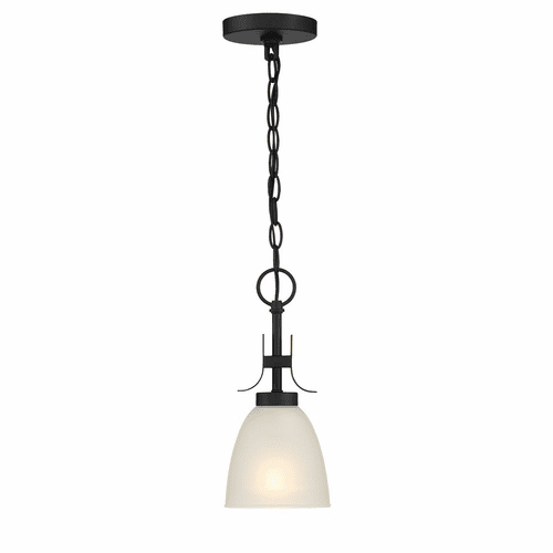 Minka Lavery Kaitlen 1 Light Pendant / Semi Flush - Coal - 4881-66A