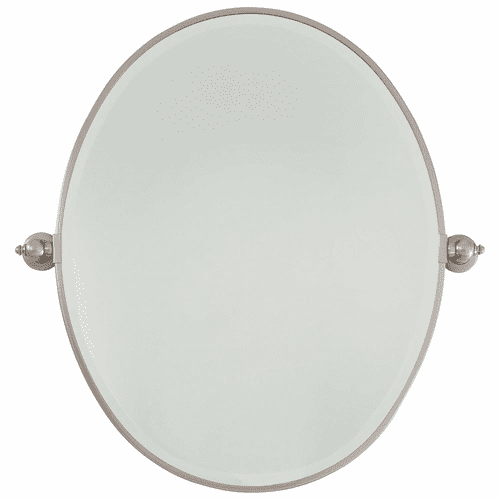 Minka Lavery Large Oval Mirror Beveled - Brushed Nickel - 1433-84