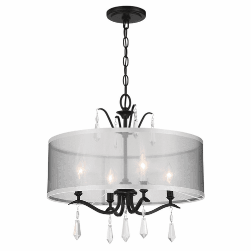 Minka Lavery Laurel Estate 4-LT Semi Flush Mount - Coal - 4443-66A