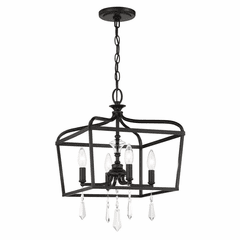 Minka Lavery Laurel Estate 4-LT Semi Flush Mount - Coal - 4447-66A