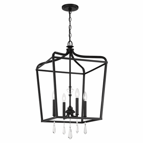 Minka Lavery Laurel Estate 4-LT Semi Flush Mount - Coal - 4448-66A