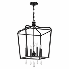 Minka Lavery Laurel Estate 4-LT Semi Flush Mount - Coal - 4448-66A