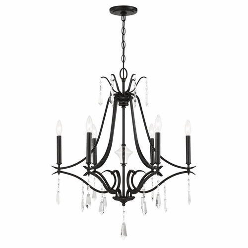 Minka Lavery Laurel Estate 6-LT Chandelier - Coal - 4446-66A