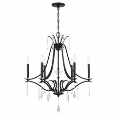 Minka Lavery Laurel Estate 6-LT Chandelier - Coal - 4446-66A