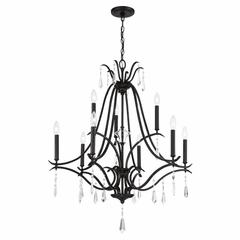 Minka Lavery Laurel Estate 9-LT Chandelier - Coal - 4449-66A