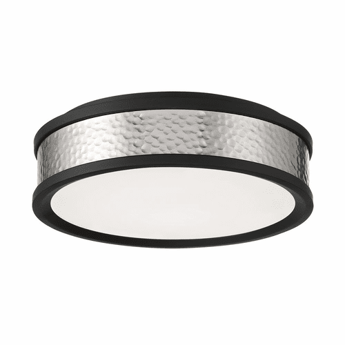 Minka Lavery LED Flush Mount - Coal w/Brushed Nickel - 717-1-691-L