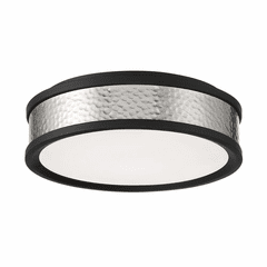 Minka Lavery LED Flush Mount - Coal w/Brushed Nickel - 717-1-691-L