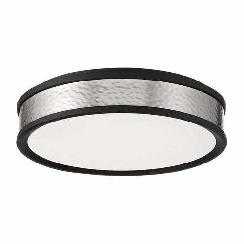 Minka Lavery LED Flush Mount - Coal w/Brushed Nickel - 717-2-691-L