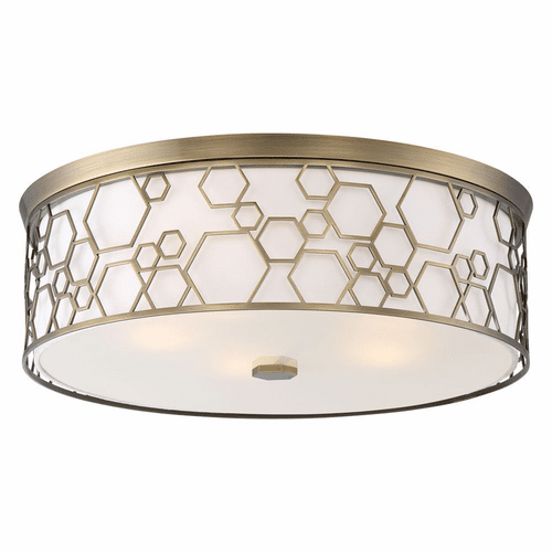 Minka Lavery LED Flush Mount - Polished Satin Brass - 1845-108-L