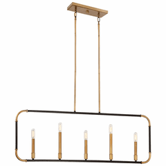 Minka Lavery Liege Island Light - Aged Kinston Bronze W/Brass Hi - 4065-660