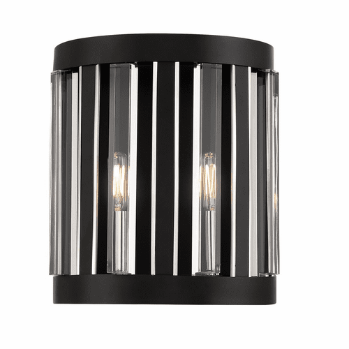 Minka Lavery Majestic Splendor 2-LT Wall Sconce - Sand Coal/Nickel - 5498-729