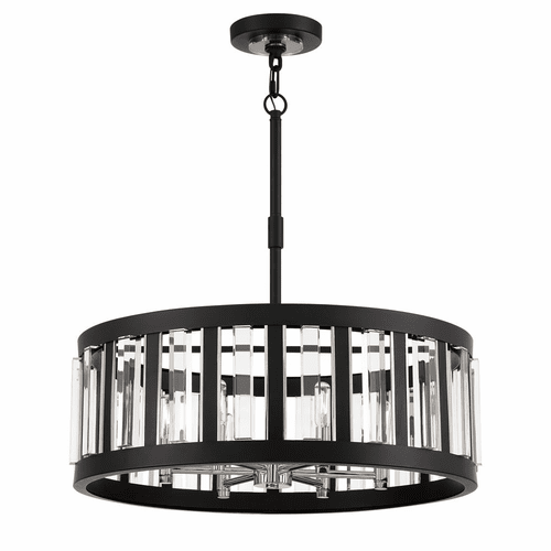 Minka Lavery Majestic Splendor 6-LT Pendant - Sand Coal/Nickel - 5495-729