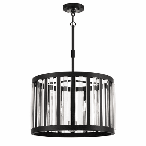 Minka Lavery Majestic Splendor 6-LT Pendant - Sand Coal/Nickel - 5496-729