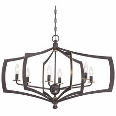 Minka Lavery Middletown 6-LT Chandelier - Downton Bronze - 4376-579 Minka Lavery Middletown 6-LT Chandelier - Downton Bronze - 4376-579