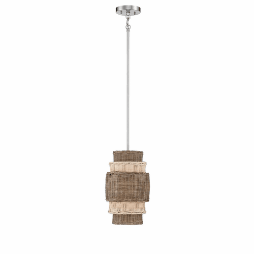 Minka Lavery Montauck Bay 1-LT Pendant - Brushed Nickel - 1071-84