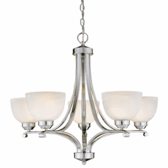 Minka Lavery Paradox 5-LT Chandelier - Brushed Nickel - 1425-84