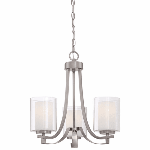 Minka Lavery Parsons Studio 3-LT Chandelier - Brushed Nickel - 4103-84