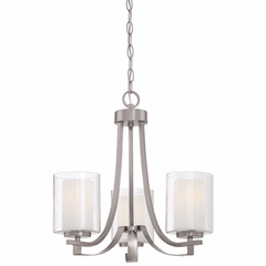 Minka Lavery Parsons Studio 3-LT Chandelier - Brushed Nickel - 4103-84