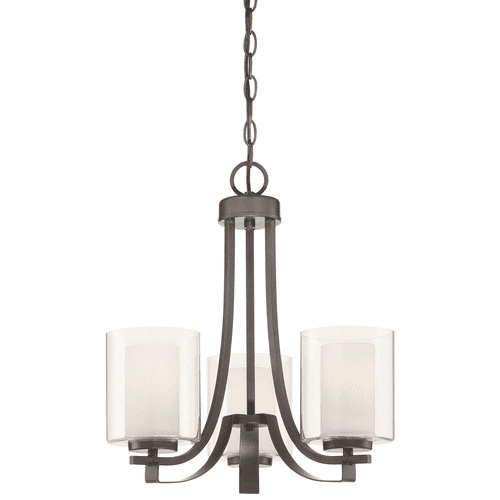 Minka Lavery Parsons Studio 3-LT Chandelier - Smoked Iron - 4103-172