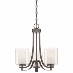 Minka Lavery Parsons Studio 3-LT Chandelier - Smoked Iron - 4103-172