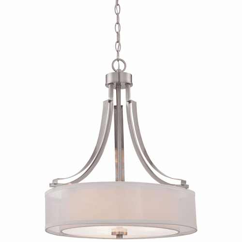 Minka Lavery Parsons Studio 3-LT Pendant - Brushed Nickel - 4104-84