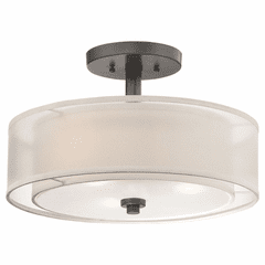 Minka Lavery Parsons Studio 3-LT Semi Flush Mount - Smoked Iron - 4107-172