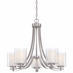 Minka Lavery Parsons Studio 5-LT Chandelier - Brushed Nickel - 4105-84