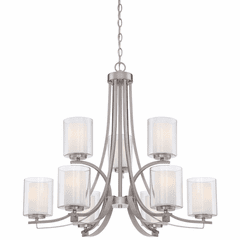 Minka Lavery Parsons Studio 9-LT Chandelier - Brushed Nickel - 4109-84
