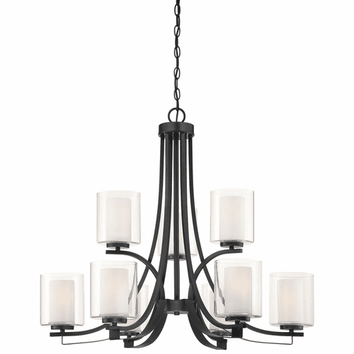 Minka Lavery Parsons Studio 9-LT Chandelier - Sand Coal - 4109-66