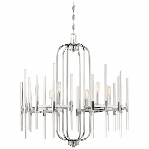 Minka Lavery Pillar Chandelier - Chrome - 3097-77