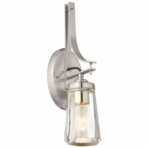 Minka Lavery Poleis 1-LT Bath Light - Brushed Nickel - 2301-84