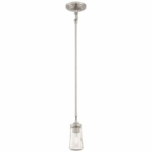 Minka Lavery Poleis 1-LT Mini Pendant - Brushed Nickel - 3301-84