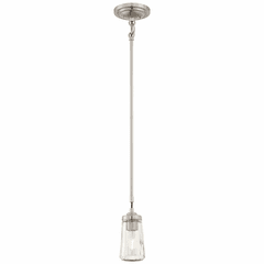 Minka Lavery Poleis 1-LT Mini Pendant - Brushed Nickel - 3301-84 Minka Lavery Poleis 1-LT Mini Pendant - Brushed Nickel - 3301-84