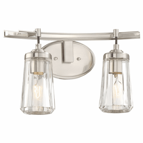 Minka Lavery Poleis 2-LT Bath Light - Brushed Nickel - 2302-84