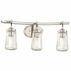 Minka Lavery Poleis 3-LT Bath Light - Brushed Nickel - 2303-84 Minka Lavery Poleis 3-LT Bath Light - Brushed Nickel - 2303-84