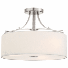 Minka Lavery Poleis 3-LT Semi Flush - Brushed Nickel - 3307-84