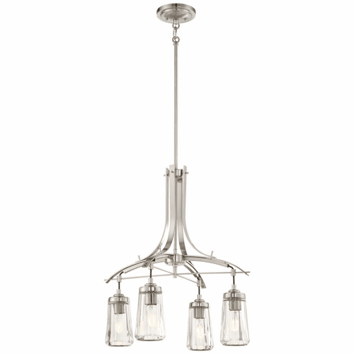 Minka Lavery Poleis 4-LT Chandelier - Brushed Nickel - 3304-84