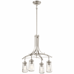 Minka Lavery Poleis 4-LT Chandelier - Brushed Nickel - 3304-84 Minka Lavery Poleis 4-LT Chandelier - Brushed Nickel - 3304-84