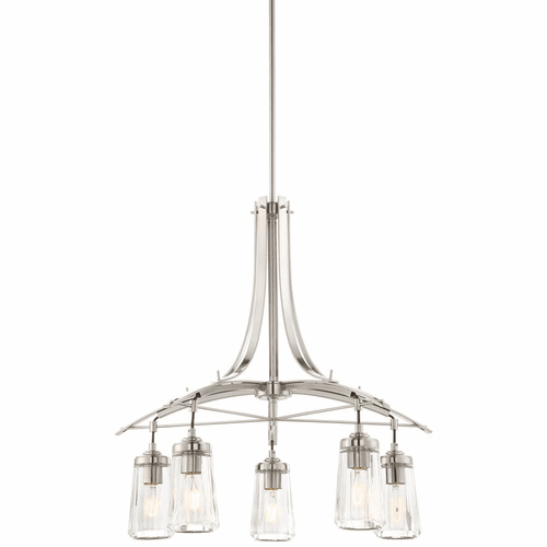 Minka Lavery Poleis 5-LT Chandelier - Brushed Nickel - 3305-84