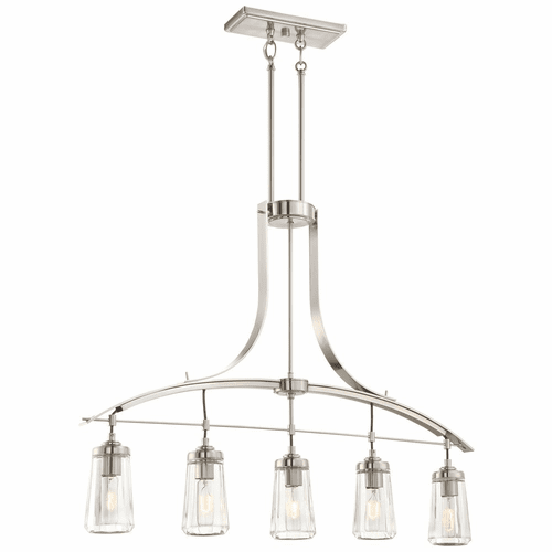 Minka Lavery Poleis 5-LT Island Light - Brushed Nickel - 3306-84