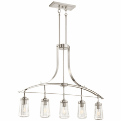 Minka Lavery Poleis 5-LT Island Light - Brushed Nickel - 3306-84