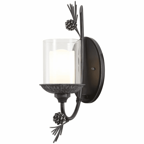 Minka Lavery Ponderosa Ridge 1-LT Outdoor Wall Mount - Weathered Spruce - 2751-694