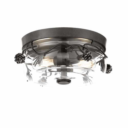 Minka Lavery Ponderosa Ridge 2-LT Flush Mount - Weathered Spruce - 2759-694