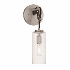 Minka Lavery Pullman Junction 1-LT Bath Vanity Light - Coal w/Nickel - 2891-691 Minka Lavery Pullman Junction 1-LT Bath Vanity Light - Coal w/Nickel - 2891-691