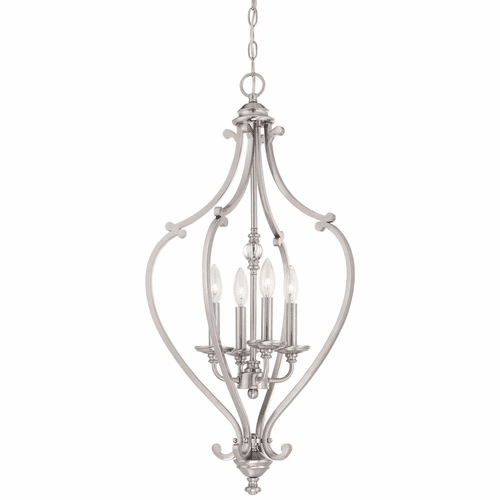 Minka Lavery Savannah Row 4-LT Chandelier - Brushed Nickel - 3333-84