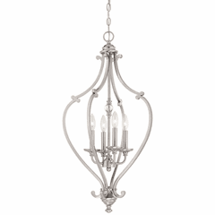 Minka Lavery Savannah Row 4-LT Chandelier - Brushed Nickel - 3333-84