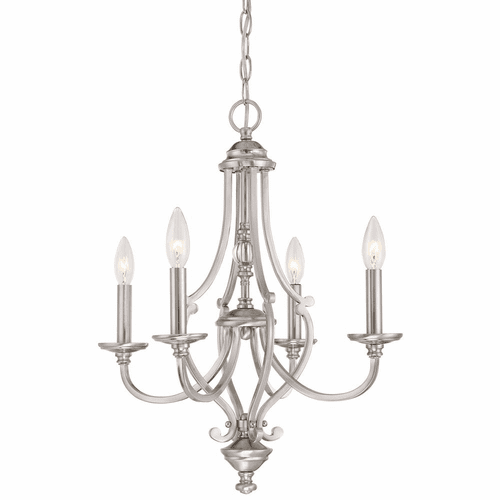 Minka Lavery Savannah Row 4-LT Chandelier - Brushed Nickel - 3334-84
