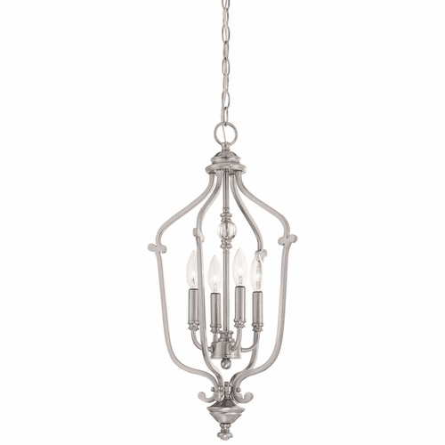 Minka Lavery Savannah Row 4-LT Foyer - Brushed Nickel - 3331-84