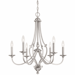 Minka Lavery Savannah Row 6-LT Chandelier - Brushed Nickel - 3336-84